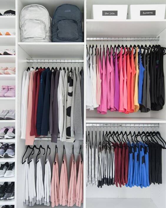 closet colorido