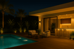 Como decorar uma área de piscina? 5 Área gourmet