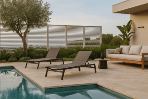 Como decorar uma área de piscina? 1 Área com piscina