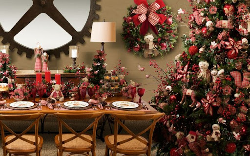 decoração natal mesa
