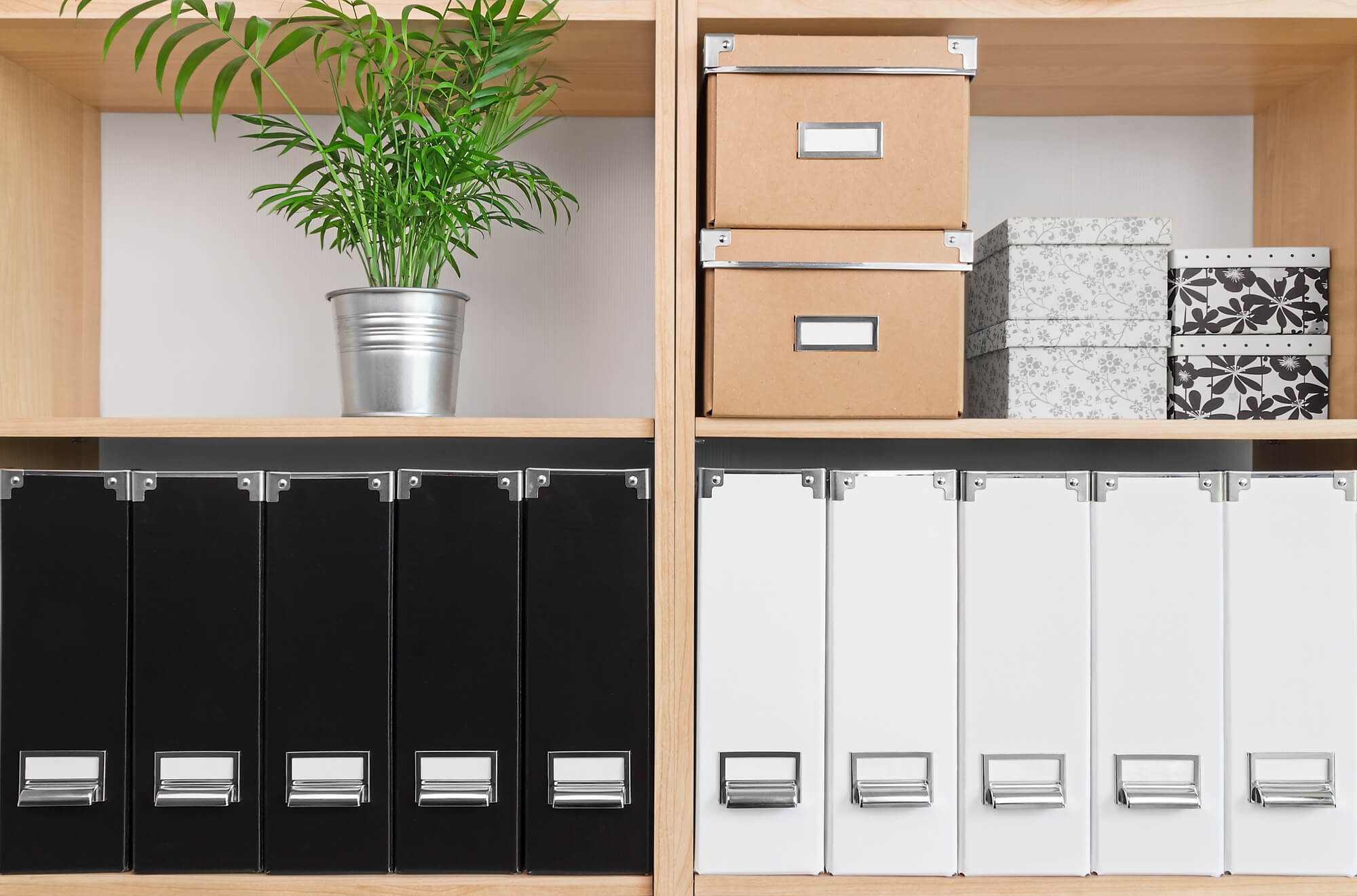 dicas de organização com caixas para documentos