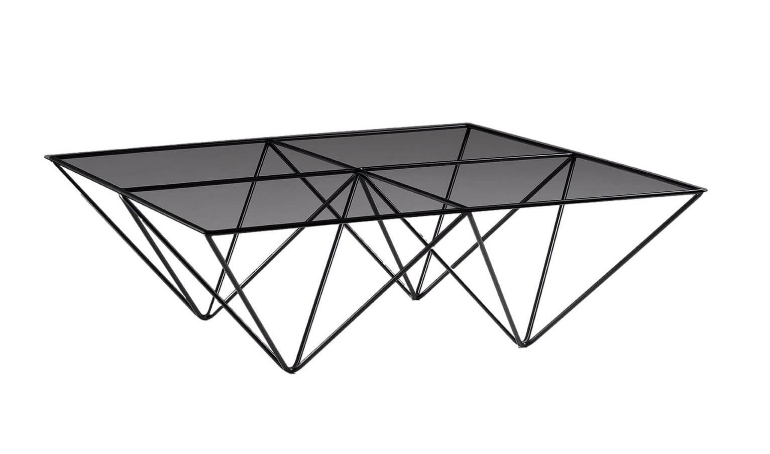 decoracao geometrica mesa triangular
