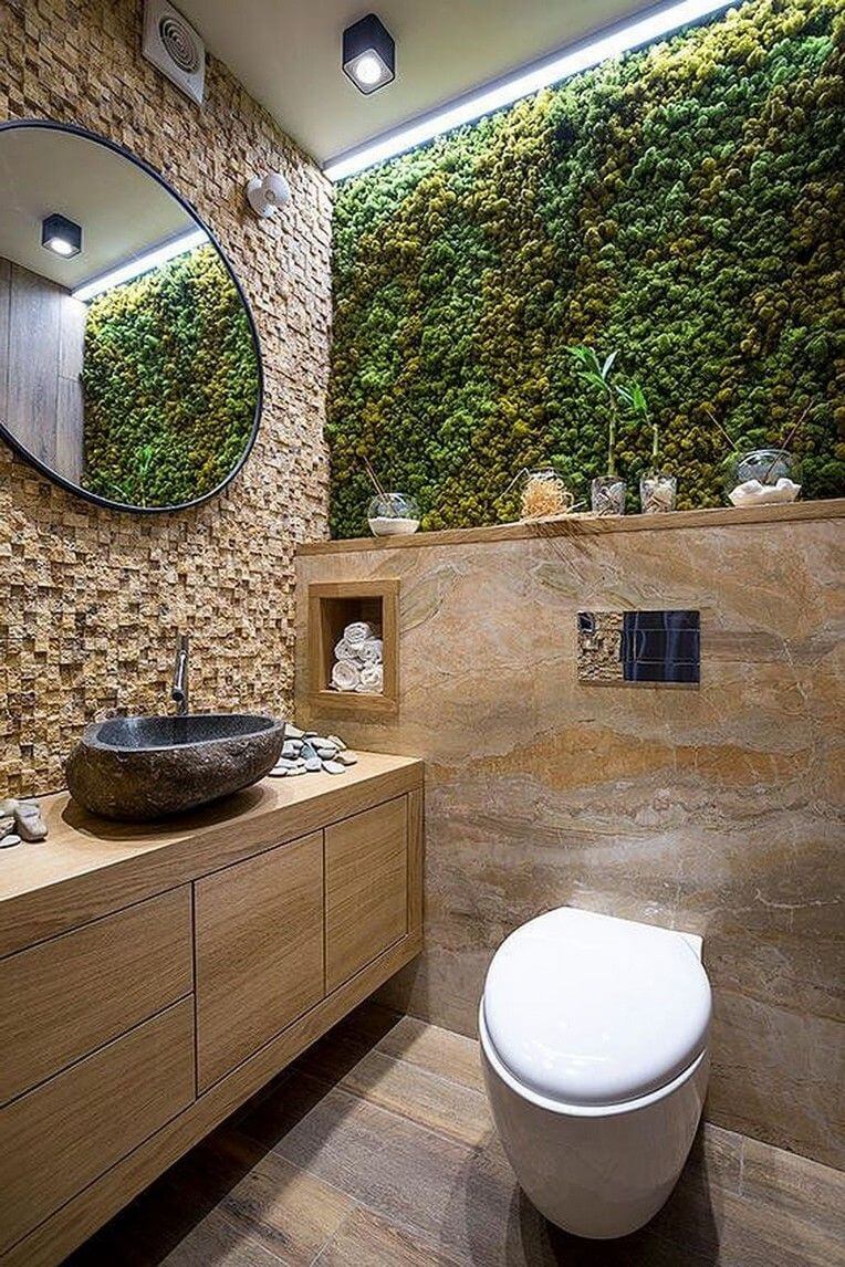 decoracao banheiro pequeno plantas