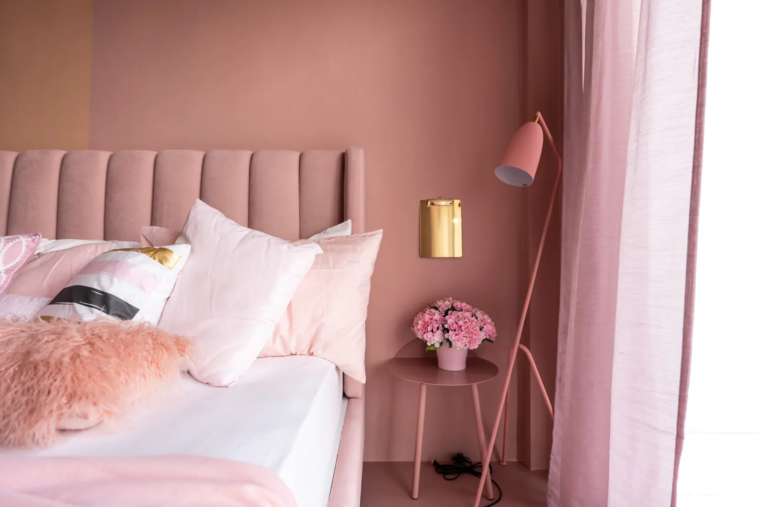 decoracao rosa quarto
