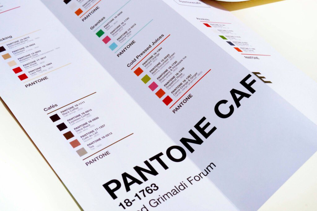 Cardápio Pantone Café