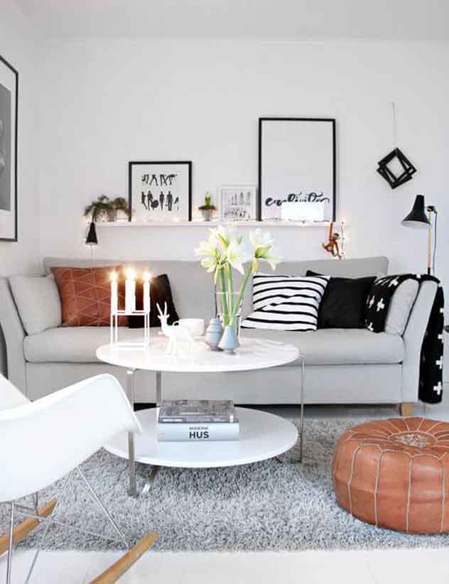 Decoração para sala de estar: cuide da disposição dos móveis