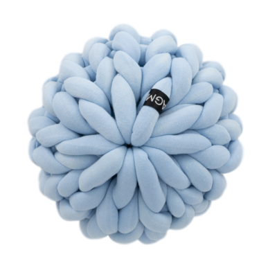 Almofada Tricot Cotton Flor Azul