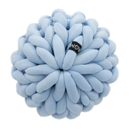 Almofada Tricot Cotton Flor Azul