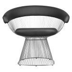 Cadeira Warren Platner Couro Sintético Preto