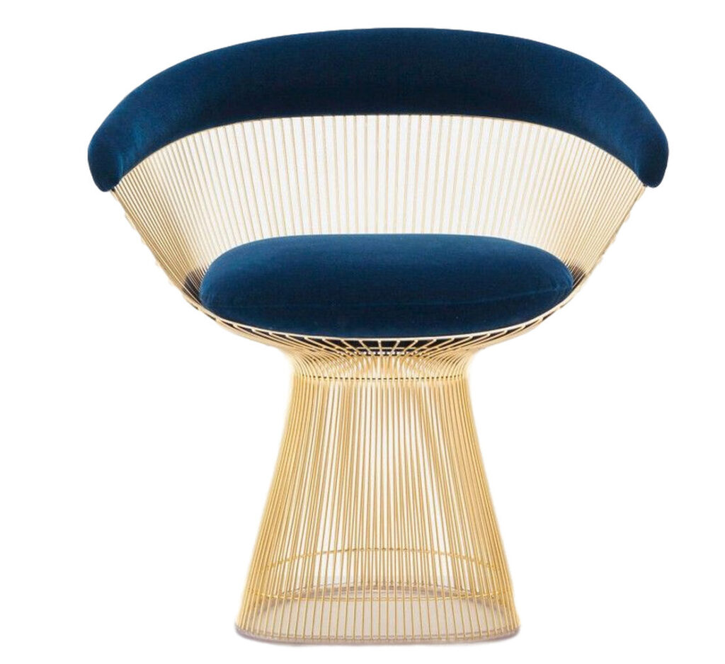 Cadeira Warren Platner Couro - 10x sem juros | LIV Decora