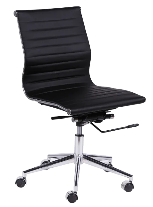 Cadeira de Escritório Cromo Baixa SB 24cd67d86ee9d1804e85ecf61e5c491a