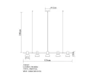 Lustre Econ 5 focos de luz