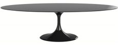 Mesa de Jantar Saarinen Oval Preta