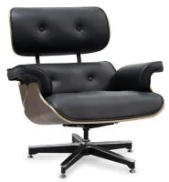 Poltrona Charles Eames em Couro Ecológico
