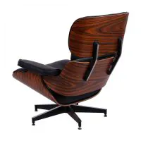 Poltrona Charles Eames em Couro Ecológico