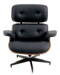 Poltrona Charles Eames Couro Natural