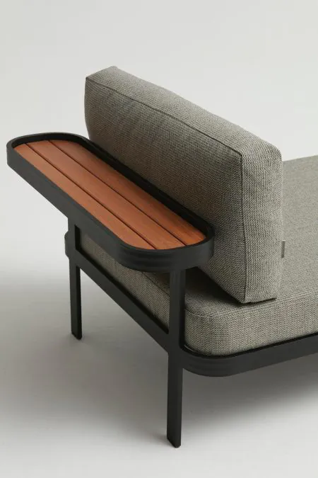 Sofá Chaise para Área Externa sem Encosto Tab