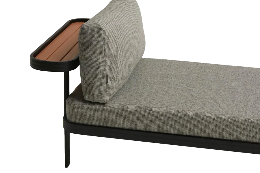 Sofá Chaise para Área Externa sem Encosto Tab