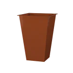 Vaso Alto Quadrado Terracota Oka