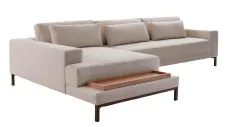 Sofá com Chaise e Mesa Bartô