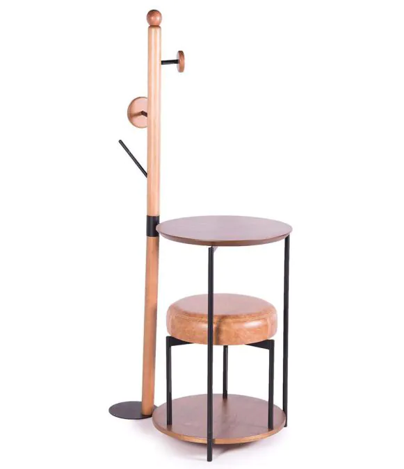 Cabideiro com Mesa e Banqueta Eli Cabideiro com Mesa e Banqueta Eli