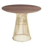 Mesa Alta Bistrô Platner Tampo Madeira