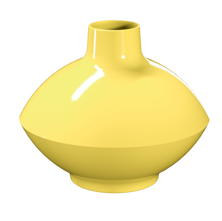 Vaso de Mesa Amarelo Kamoe