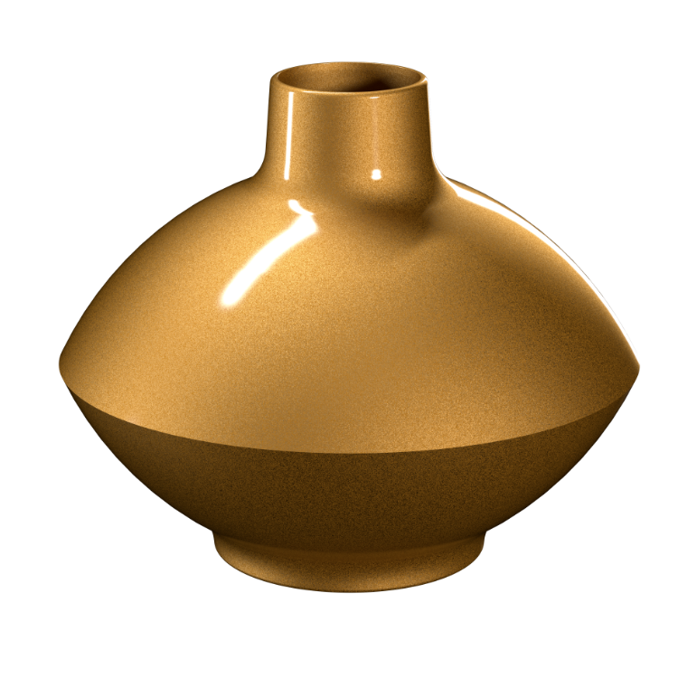 Vaso de Mesa Dourado Kamoe