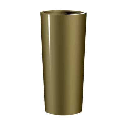 Vaso Alto Redondo Ouro Antigo Hurb