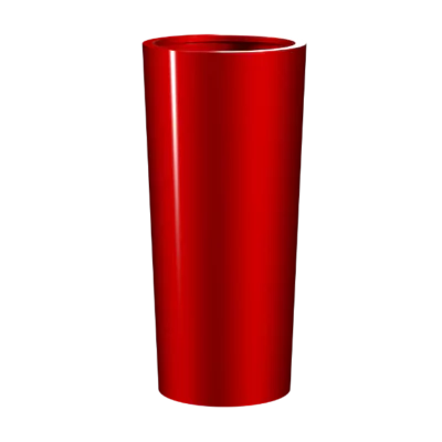 Vaso Alto Redondo Vermelho Hurb