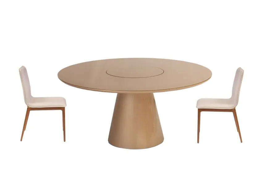 Mesa de Jantar Redonda Giratória Cone