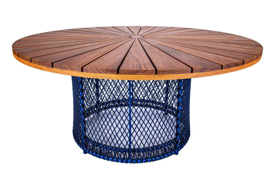 Mesa de Jantar Redonda Área Externa Paraty