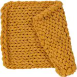 Tapete Tricot Cotton Retangular Amarelo