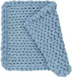 Tapete Tricot Cotton Retangular Azul