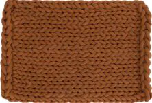 Tapete Tricot Cotton Retangular Terracota