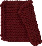 Tapete Tricot Cotton Retangular Vermelho