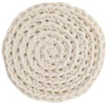 Tapete Tricot Cotton Redondo Areia