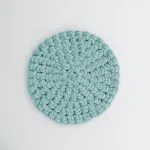 Tapete Tricot Cotton Redondo Menta