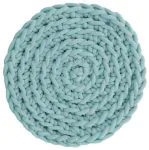 Tapete Tricot Cotton Redondo Menta