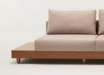 Sofá de Canto com Mesa Lateral Letto