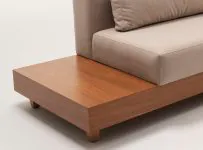 Sofá de Canto com Mesa Lateral Letto