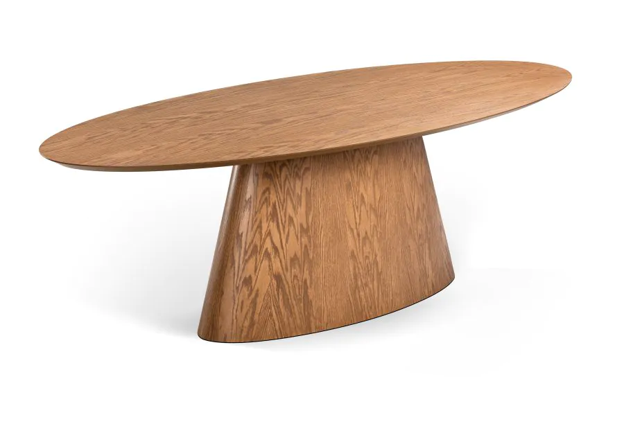 Mesa de Jantar Oval Over Laminada