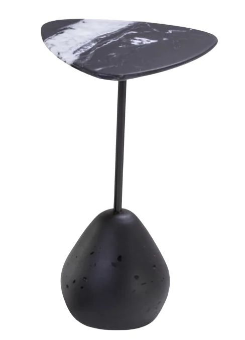 Mesa Lateral em Mármore Nero Newis Mesa Lateral em Mármore Nero Newis