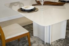 Mesa de Jantar Quadrada  Hévora Off White