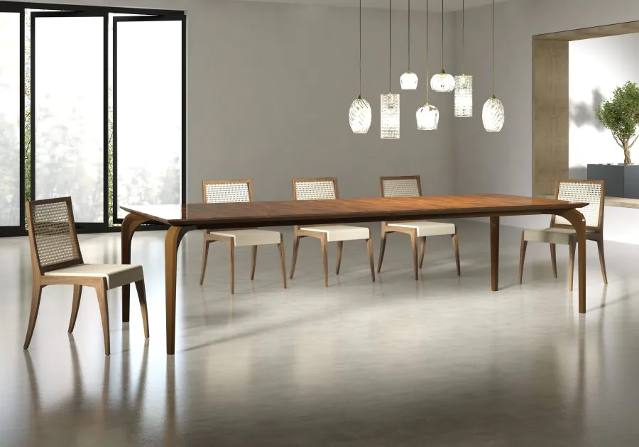 MESA DE JANTAR RETANGULAR AMBAR LAMINADA (1)