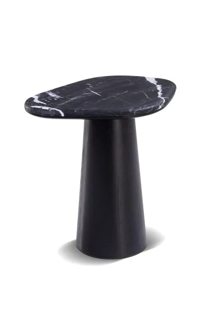 Mesa Lateral Bertha em Mármore Nero