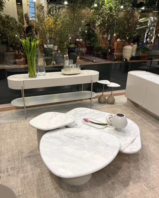 Mesa de Centro Orgânica Bertha em Mármore (4)