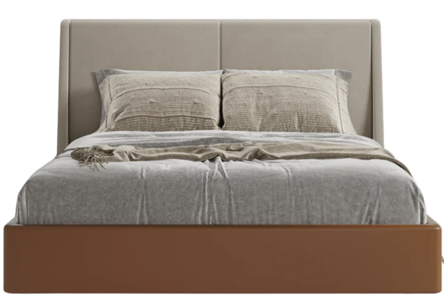 Cama Casal Angel em Couro