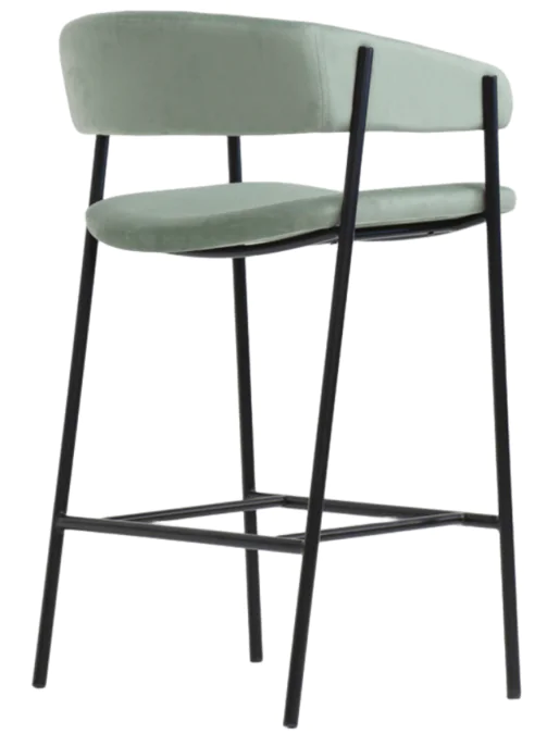 Banqueta Alta Izzy Metal Preto