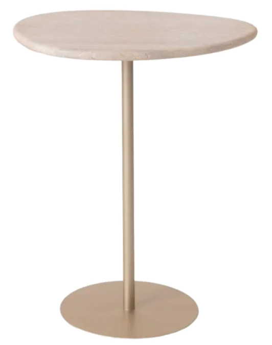 Mesa Lateral Orgânica Blow em Marmore